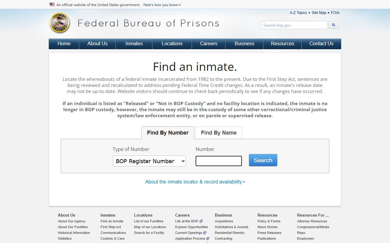 Federal Bureau of Prisons inmate locator for Jefferson County released inmates