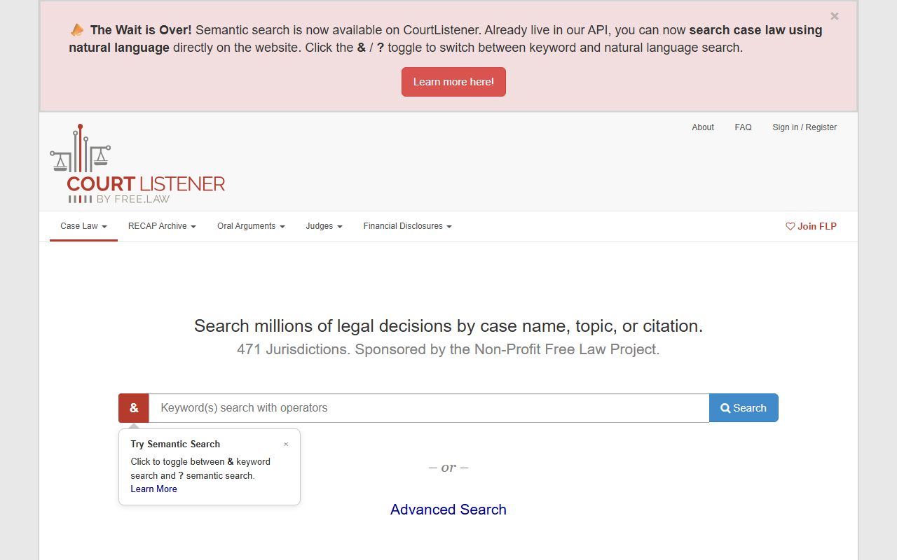 CourtListener court records resource for Jefferson County warrant context